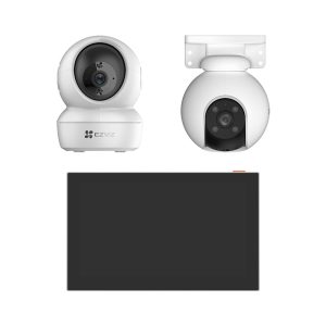 EZVIZ - Indoor & Outdoor Camera Bundle with Smart Screen
