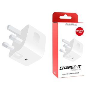 Advanced Accessories CHARGE-IT PREMIUM USB-C Charger Plug 3 Amp 20W (Compatible for Aqara Camera Hub G5 Pro – Wi-Fi)